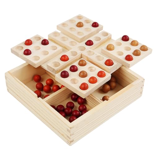 WEKAMOS Rotierendes Fünf Gewinnt Holzspiel Mehrspieler Lernspiel Intelligenzförderndes Denkspiel Tragbares Brettspiel für Familie WEKAMOS Rotierendes Fünf Gewinnt Holzspiel Mehrspieler Lernspiel Intelligenzförderndes Denkspiel Tragbares Brettspiel für Familie von WEKAMOS