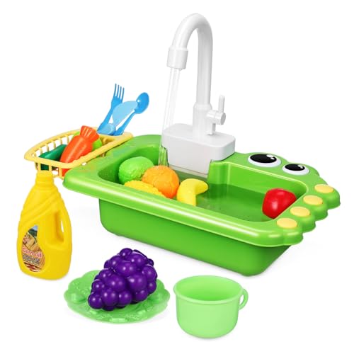 WEKAMOS Spielspüle für Fließendem Wasser Großes Fassungsvermögen Sicher und Einfach zu Bedienen Kompakt und Tragbar für Jungen und Mädchen zum Spielerischen Lernen Kinderküche WEKAMOS Spielspüle für Fließendem Wasser Großes Fassungsvermögen Sicher und Einfach zu Bedienen Kompakt und Tragbar für Jungen und Mädchen zum Spielerischen Lernen Kinderküche von WEKAMOS