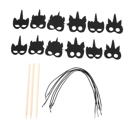 WEKAMOS Teiliges DIY Kratzpapier Einhorn Masken Halloween Bastelset für Witzige Kratzmasken zum Ausmalen Einfache Handhabung Kreative für Kindergeburtstag und Fest WEKAMOS Teiliges DIY Kratzpapier Einhorn Masken Halloween Bastelset für Witzige Kratzmasken zum Ausmalen Einfache Handhabung Kreative für Kindergeburtstag und Fest von WEKAMOS