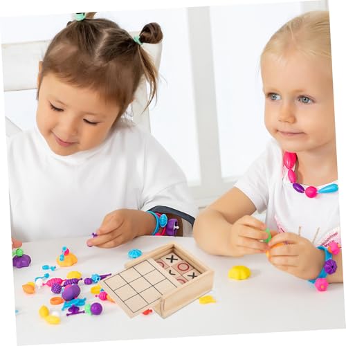 WEKAMOS Tragbares Holzspielzeug Toe Brettspiel mit Box Aufbewahrung Fördert Logisches Kinderfreundlich für Reisen Familienzeit und Büro Schreibtisch WEKAMOS Tragbares Holzspielzeug Toe Brettspiel mit Box Aufbewahrung Fördert Logisches Kinderfreundlich für Reisen Familienzeit und Büro Schreibtisch von WEKAMOS