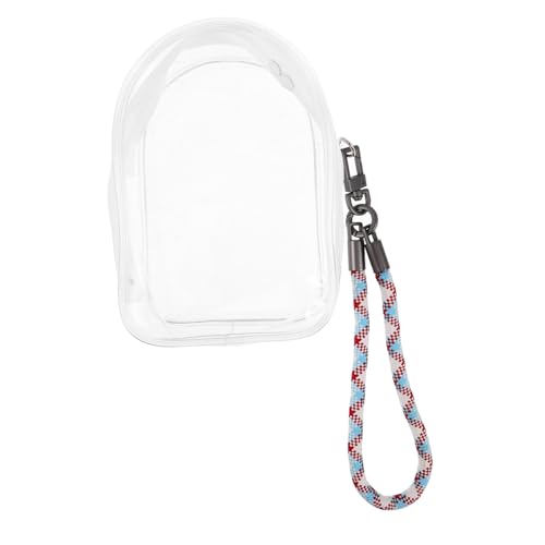 WEKAMOS Transparente mit Reißverschluss Vielseitiger Organizer für Puppen Schlüssel und Handy Leichter PVC-behälter mit Farbigem Gewebtem Trageband für Unterwegs und Sammelobjekte WEKAMOS Transparente mit Reißverschluss Vielseitiger Organizer für Puppen Schlüssel und Handy Leichter PVC-behälter mit Farbigem Gewebtem Trageband für Unterwegs und Sammelobjekte von WEKAMOS