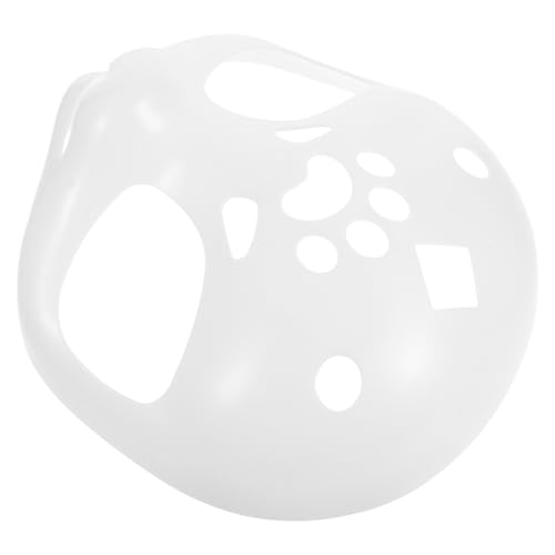 WEKAMOS Unbemalte Weiße Fursuit-maskenbasis Weicher Pelzstoff DIY Tierkostüm-maske Vielseitig für Halloween Masquerade Cosplay Party Zubehör WEKAMOS Unbemalte Weiße Fursuit-maskenbasis Weicher Pelzstoff DIY Tierkostüm-maske Vielseitig für Halloween Masquerade Cosplay Party Zubehör von WEKAMOS