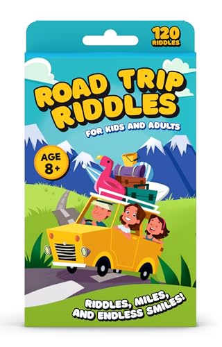 WELL BALANCED Road Trip Riddles – Roadtrip-Spiele für Kinder, Reiseutensilien, Auto-Must-Haves für Kinder ab 8 Jahren von WELL BALANCED