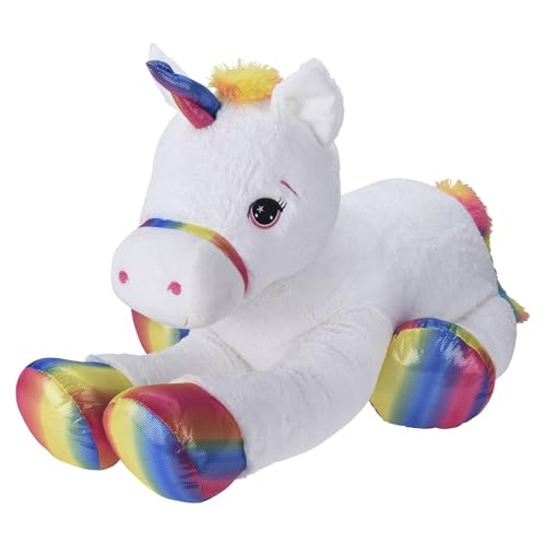 WELL HOME MOBILIARIO & DECORACIÓN WH14712 Plüsch-Einhorn, 87 cm, 87x30x35 von WELL HOME MOBILIARIO & DECORACIÓN