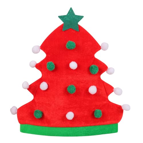 WELLDOER 2023 Weihnachtsbaum-Hut, Plüsch, lustig, Weihnachtsmütze für Erwachsene und Kinder, Partykleid, 2023, Neujahrsgeschenk, Weihnachtsdekoration, Weihnachtsmützen für Frauen von WELLDOER