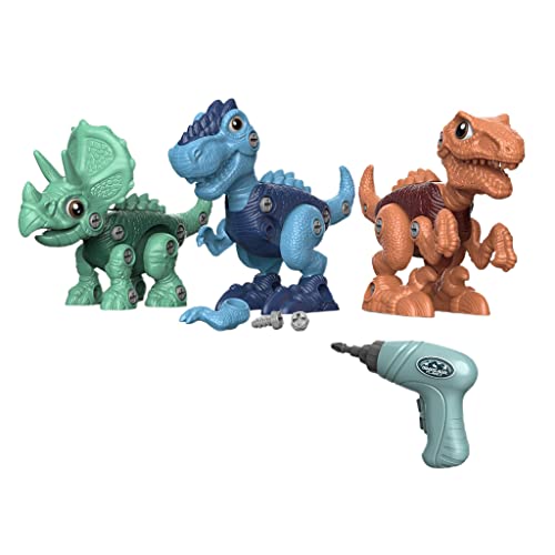 WELLDOER 3 Teile/Satz Auseinander Nehmen Dinosaurier Modell Spielzeug Block Lernen Spielzeug von WELLDOER