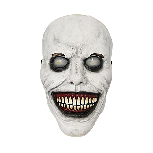 WELLDOER Halloween-Horror-Maske, halbes Gesicht, gruselig, für Schild, Ornament für Erwachsene, männlich, weiblich, Kostüm, Cosplay, Horror-Maske, Cosplay von WELLDOER