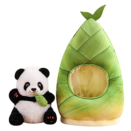 WELLDOER Kuscheltier Chinesischer Panda Rucksack Wurfkissen Spielzeug Emotionen Glatter Geburtstag von WELLDOER