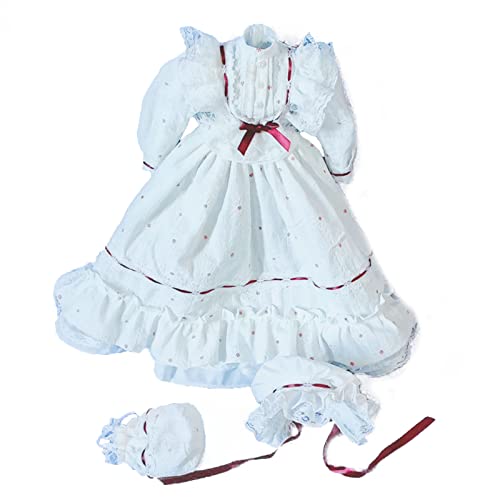 WELLDOER Puppenzubehör 60-cm Puppen Gelenke Vintage Kleider/Schuhe Vorgeben Kleidung Puppen von WELLDOER