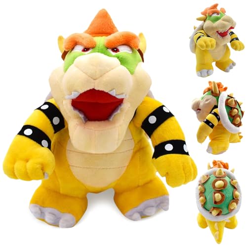 Bowser Mario Plüsch, Bowser Anime Plush Figuren, Bowser Plüschtier Spielzeug, Spiel Bowser Plüsch Puppe Spielzeug, Bowser Plüsch Stofftier, Mario Bowser Plüschtier, für Kinder, Fans und Sammler von WELLXUNK