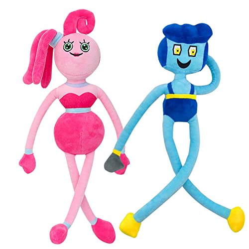 Mommy Long Legs, 2Pcs Huggy Wuggy Plüschtier, Kissy Missy Plüsch Monster, Mommy Long Legs Plüschtier, Daddy Long Legs， Poppy Playtime Huggy Wuggy Plüschtier, Tolles Geschenk für Kinder, Freunde von WELLXUNK