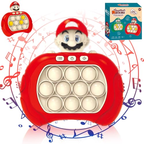 Pop it Spiel, Pop Quick Push Bubbles Game, Pop It Elektronisches Spiel, Puzzle Pop It Fidget Spielzeug, Pop It Light Up Game, Push Pop Game Controller für Kinder Erwachsene (M3) von WELLXUNK