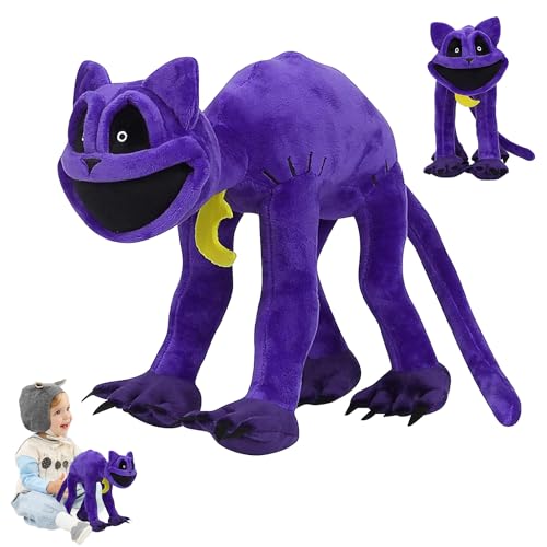 Smiling Critters Plush Toys, Smiling Critters Plüschtier, Smiling Critters CatNap Plush, Horror Monster Plush, Lächelnde Critters Plüsch, Gruseliges lila Monster Smiling Critters catnap Plüschtier von WELLXUNK