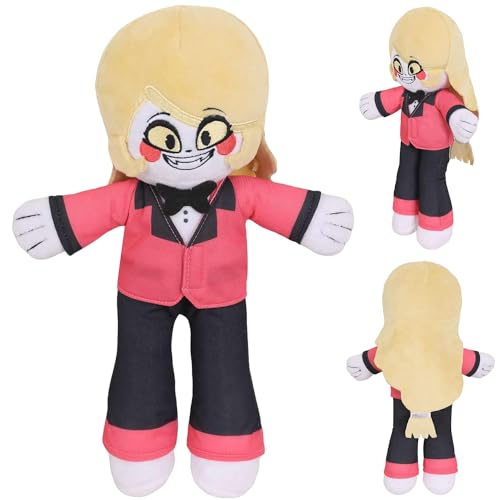 WELLXUNK Hazbin Hotel Plüsch Puppe, Hazbin Hotel Plüsch, Hazbin Hotel Plüschtiere, Hazbin Hotel Plush, Niedlich Alastor Anime Figuren Schlafzimmer Sofa Weiches Kissen Heimdekoration Geschenk von WELLXUNK