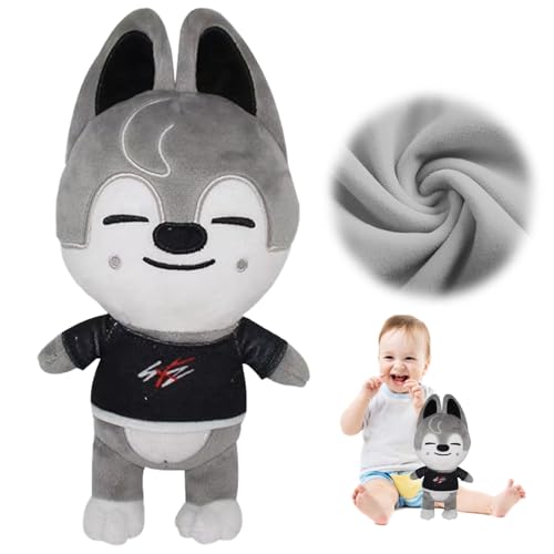 WELLXUNK Stray Kids Plushie, Stray Kids Plush, Stray Kids Plüsch, Stray Kids Kuscheltier, Stray Kids Plushies Toys, Stray Kids Plüschtier, Stray Kids Puppe Spielzeug, für Fans, Weihnachts, Geburtstag von WELLXUNK