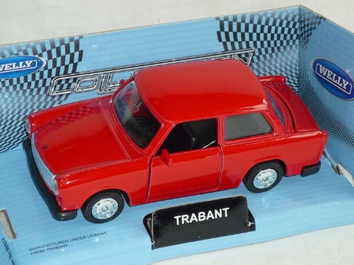 Welly Trabant 601 Limousine Rot Ca 1/43 1/36-1/46 Modellauto Modell Auto von Welly