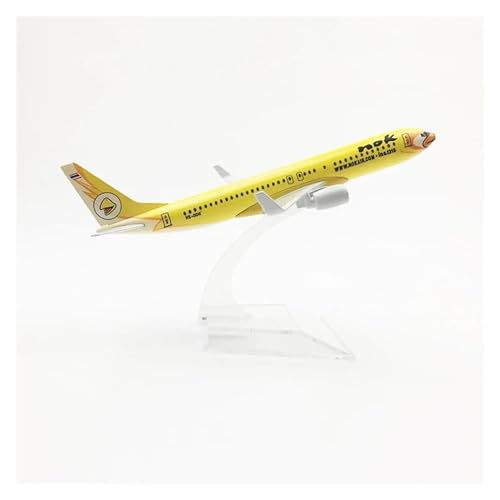 Aerobatic Flugzeug Flugzeug Im Maßstab 1:400 Boeing 737 Thailand Nok Air 16 cm Legierungsflugzeug B737 Modellspielzeug (Größe : D) von WELSAA