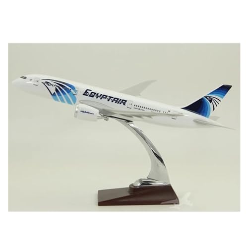 Aerobatic Flugzeug Für Egypt Air Airlines B787 Metalllegierung Flugzeug Flugzeug Modell Dekoration Flugzeug Kinder Sammlerstück 34 cm von WELSAA