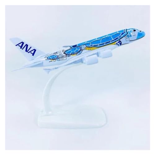 Aerobatic Flugzeug Für Japan A380 380 ANA Airlines Blue Turtle Lani Flugzeug Modell Legierung Flugzeuge Sammler Flugzeuge 14 cm Maßstab 1/500 von WELSAA