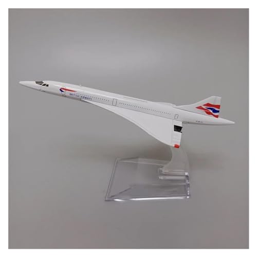 WELSAA Aerobatic Flugzeug Air France Concord Costa/British Aiways Concord Costa, Maßstab 1:400, Druckguss-Flugzeug, Modellflugzeug, Flugzeug Aus Legiertem Metall (Größe : C) von WELSAA