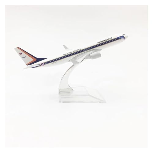 WELSAA Aerobatic Flugzeug Legierungsflugzeug Im Maßstab 1:400 Boeing 737 Royal Thai Air Force 16 cm Flugzeug B737 Modellspielzeug von WELSAA