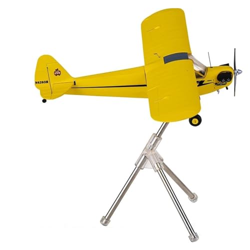 WELSAA Aerobatic Flugzeug Maßstab 1:72 GGPIP014 Piper J-3 Cub N6393H Fliegendes Spinner-Flugzeugmodell Aus Druckgusslegierung von WELSAA