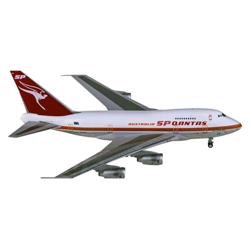 WELSAA Aerobatic Flugzeug Qantas Airlines 747SP VH-EAA Metallflugzeugmodell Im Maßstab 1:400, Spielzeug Für Jungen von WELSAA