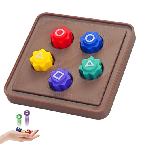 WENAUANG Gonggi Traditionelles Koreanisches Spielspiel, Gonggi Jack Stone Pebbles Set, Traditionelles Handspiel mit Bunt Steinchen, Auge-Koordinationsspaß, Familienaktivität (5pcs+Base) von WENAUANG