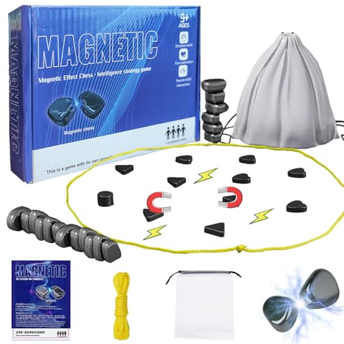 WENAUANG Magnetisches Schachspiel, Magnetspiel, Tragbares Schachbrett Magnetisch, Multiplayer Magnetisches Spiel, Eltern Kind Interaktionsspiel, für Reisen und Familientreffen Kinder Erwachsener (C) von WENAUANG