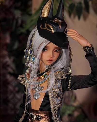 1/4 BJD Puppe Ball Jointed BJD Dolls Full Set Reborn Toy SD Surprise Gift Doll mit Kleidung Schuhe Perücke Haar Make-Up Surprise Gift von WENCY