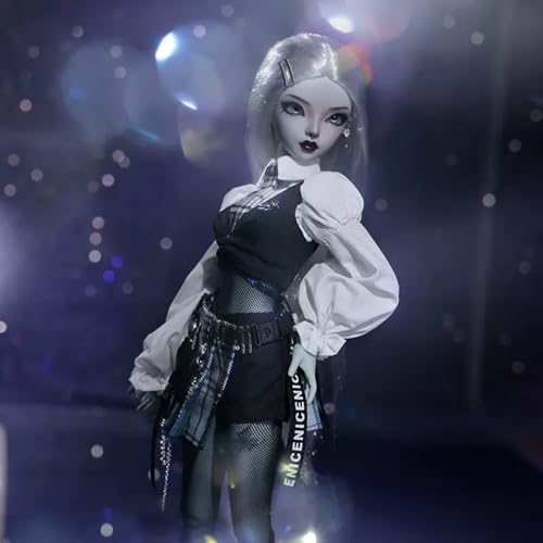 BJD Doll 1/4 BJD Puppe DIY Humanoide Handgemachte SD Puppen Gelenkig Voller Satz Kleidung Schuhe Mädchen Spielzeug für Geburtstage, Weihnachten Geschenk von WENCY