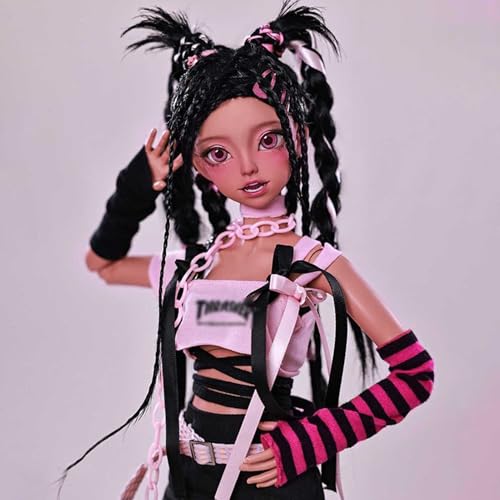 BJD Doll 1/4 BJD Puppe DIY Humanoide Handgemachte SD Puppen Gelenkig Voller Satz Kleidung Schuhe Mädchen Spielzeug für Geburtstage, Weihnachten Geschenk von WENCY