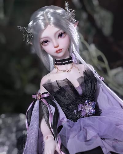 BJD Doll 1/4 SD Doll Prinzessin Puppe DIY Handgemacht Puppen Voller Satz Kleidung Schuhe Perücke Make-Up-Mädchen Mädchen Spielzeug für Geburtstage, Weihnachten Geschenk von WENCY