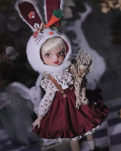 BJD Puppe 1/6 SD Puppen Ball Gelenkpuppe DIY Spielzeuge mit Vollständiger Satz Kleidung Schuhe Perücke Kosmetik Für Geburtstage, Weihnachten Geschenk von WENCY