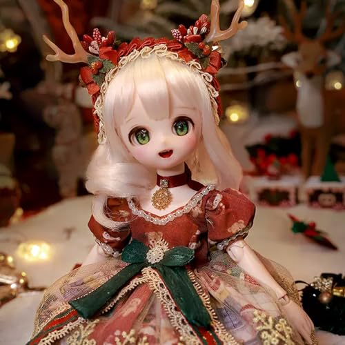 BJD Puppe 1/6 SD Puppen Ball Gelenkpuppe DIY Spielzeuge mit Vollständiger Satz Kleidung Schuhe Perücke Kosmetik Für Geburtstage, Weihnachten Geschenk von WENCY