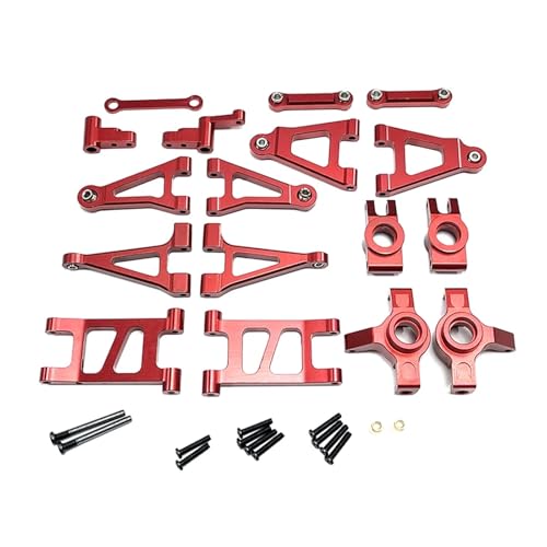 WENH 1/14 14301 14302 Fernbedienung Auto Metall Upgrade Schaukel Arm Lenkung Tasse Ersatzteile(Red) von WENH