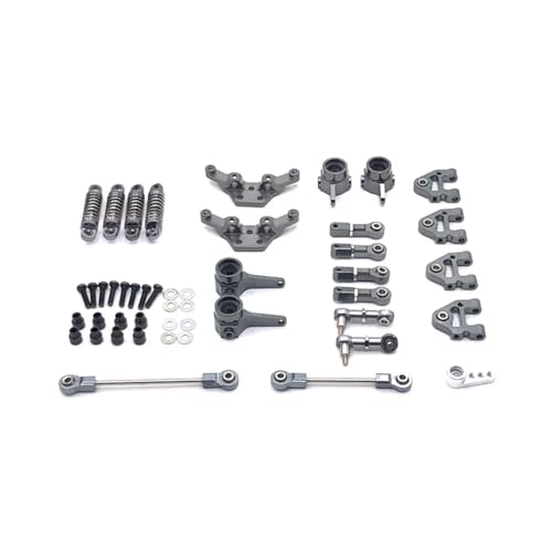 WENH 1/28 284131 K969 K979 K989 K999 P929 P939 RC Auto Metallteile, Upgrade und Modifikation Verschleißteile 9-teiliges Set (Color : Dark Grey) von WENH