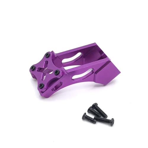 WENH 144001 144010 124007 124017 124019 184016 Metall-Heckflügel-Montagehalterung, RC-Car-Upgrade-Teile-Zubehör (Color : Purple) von WENH