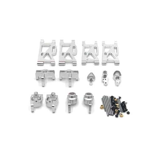 WENH 144010 144001 02 124017-16-18 124019 RC Auto Metall Upgrade Zubehör(Silver six-Piece Set) von WENH