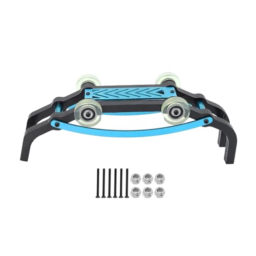 WENH 16208 16210 16207 RC Metall Überrollkäfig Wheelie Bar for Hohe Geschwindigkeit Fernbedienung Auto Hohe Festigkeit 1/16 Upgrade Teil (Color : Blue) von WENH