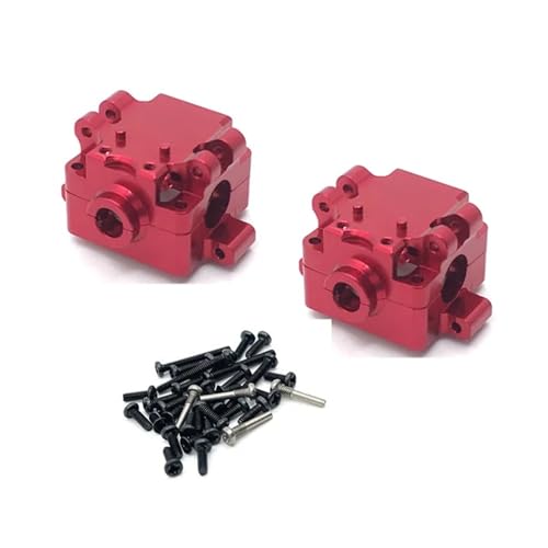 WENH 2PCS Metall Upgrade Getriebe for 1/28 284131 K969 K979 K989 K999 P929 P939 RC Auto Teile(Red) von WENH