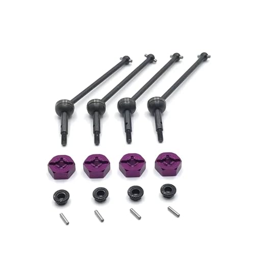 WENH Auto-Metallzubehör, Upgrade-Teile vor und nach der Kupplung for 144001, 144002, 124016, 124017, 124018, 124019 (Color : Purple) von WENH