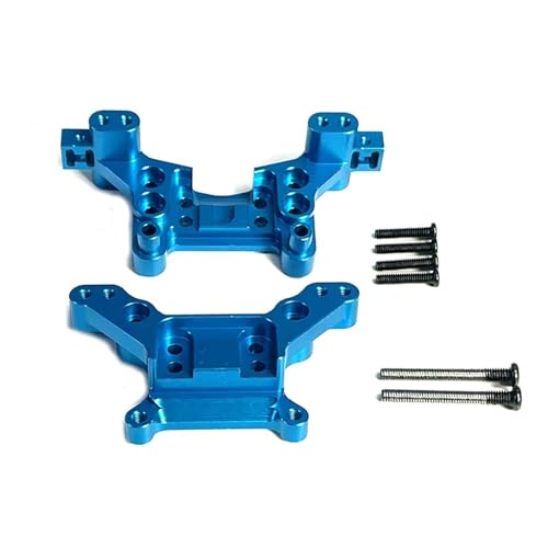 WENH Autoteile 16207 16208 16209 16210 H16 Fernbedienung Auto Metall vorne und hinten Stoßdämpferhalterungen Zubehör (Color : Blue) von WENH