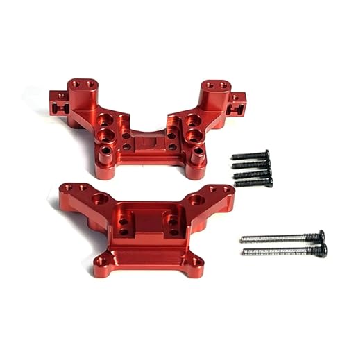 WENH Autoteile 16207 16208 16209 16210 H16 Fernbedienung Auto Metall vorne und hinten Stoßdämpferhalterungen Zubehör (Color : Red) von WENH