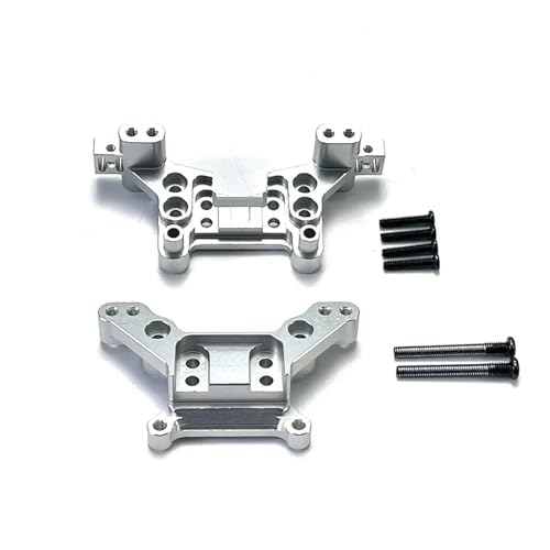 WENH Autoteile 16207 16208 16209 16210 H16 Fernbedienung Auto Metall vorne und hinten Stoßdämpferhalterungen Zubehör (Color : White) von WENH