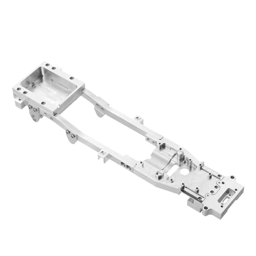 WENH CNC Metall Körper Chassis Rahmen Träger for D12 1/10 RC Drift Auto DIY Upgrade Teile Zubehör (Color : Silver) von WENH