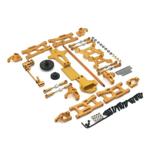 WENH Geeignet for 1/14 144010 144001 144002 RC Auto Metall Upgrade und Änderung Teile(Gold) von WENH