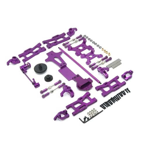 WENH Geeignet for 1/14 144010 144001 144002 RC Auto Metall Upgrade und Änderung Teile(Purple) von WENH