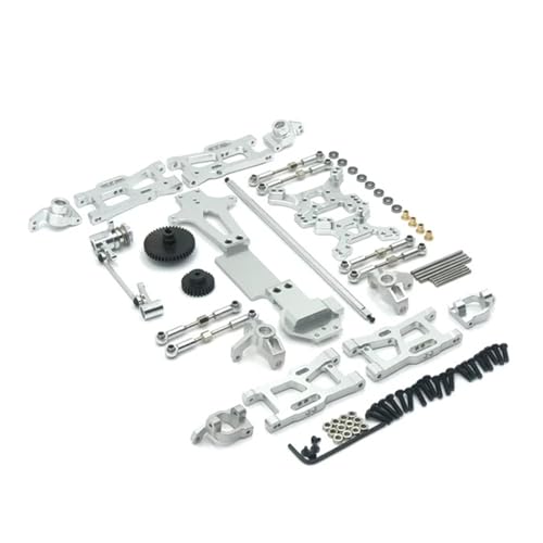 WENH Geeignet for 1/14 144010 144001 144002 RC Auto Metall Upgrade und Änderung Teile(Silver) von WENH