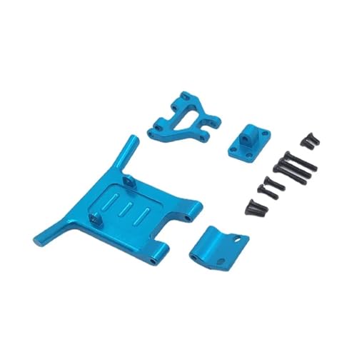 WENH Geeignet for 144001 144002 124016 124017 124018 124019 RC Car Metal Upgrade, Frontstoßstangenmodifikation (Color : Blue) von WENH